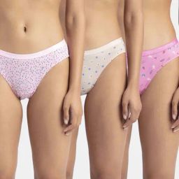 Jockey 1525 Women's Super Combed Cotton Bikini (Pack of 3_Color & Prints May Vary)-image-5
