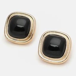 Sohi Gold Plated Party Designer Stone Stud Earrings-image-45