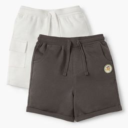 Juniors by Babyshop Boys Pack Of 2 Cotton Regular Fit Mid-Rise Shorts-picture-31