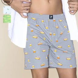 XYXX Multicolored Cotton Relaxed Fit Printed Boxers - Pack Of 3-image-66