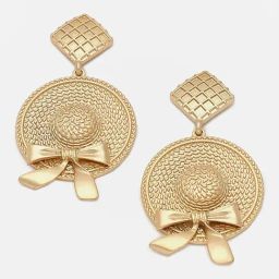 Sohi Gold Plated Party Designer Drop Earrings-image-84
