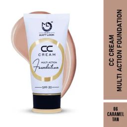 Matt Look CC Cream Multi Action Foundation SPF-30 06 Caramel Tan - 60 ml-58