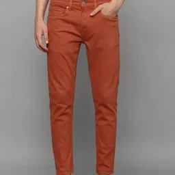 Louis Philippe Brown Cotton Slim Fit Jeans-picture-22