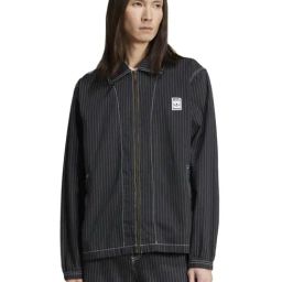 Adidas Originals Black Cotton Regular Fit Striped Shirt-image-60