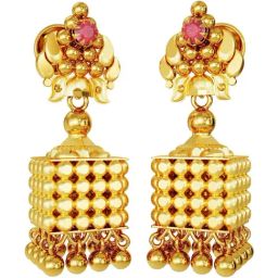 Joyalukkas 22k (916) Angular Aura Gold Earring For Women-image-1