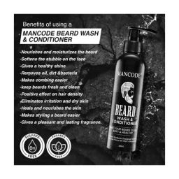 Mancode Beard Wash & Conditioner and Beard Softner Cream (Pack of 2) image 5