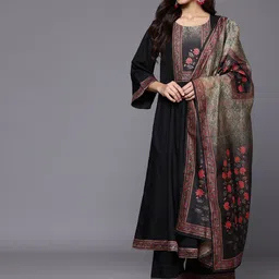 Varanga Women Floral Solid Empire Sequinned Kurtas & Trousers With Dupatta-56