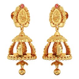 Joyalukkas 22k (916) Divine Lord Lakshmi Gold Earring For Women-image-22