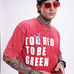 Kook N Keech Typography Printed Oversized Pure Cotton T-shirt-image-98