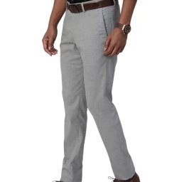 Turtle Grey Slim Fit Trousers-picture-13