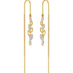 Joyalukkas 22k (916) Branching Beauty Gold Earrings For Women-picture-13