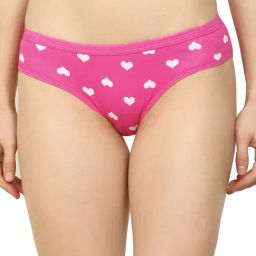 AROUSY Pink Cotton Printed Hipster Panty-image-36