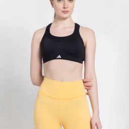 adidas Black Printed Sports Bra-image-92