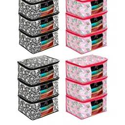 Kuber Industries Set Of 12 Printed Saree Covers-57