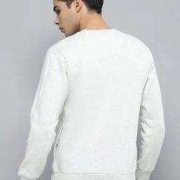 Cloak & Decker by Monte Carlo Grey Regular Fit Self Pattern Sweatshirt image 2