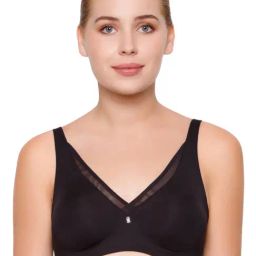 Triumph Black Full Coverage Minimizer Bra-image-63