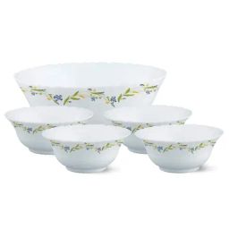 Larah by Borosil White Opalware Pudding Set of 5-image-41