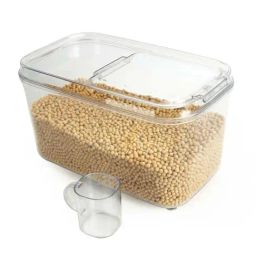 SCL Steelo Transparent Plastic Sofresh Kitchen Storage Medium Container With Measuring Cup (11.5 L)-3