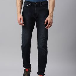 Marks & Spencer Men Navy Blue Slim Fit Stretchable Jeans-image-88