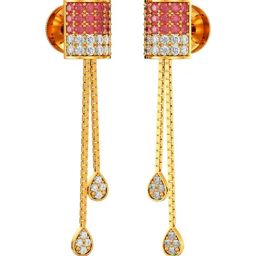 Joyalukkas 22k (916) Dome of Elegance Gold Earrings For Women-image-35