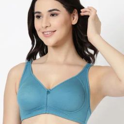 BLOSSOM Teal Full Coverage Everyday Bra-picture-7