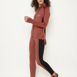Chkokko Women Brown & Black Solid Tracksuit-picture-32