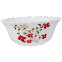 Larah by Borosil White Opalware Pudding Set of 5 image 4