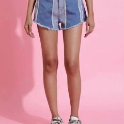 Belliskey Blue Plain Shorts-picture-15