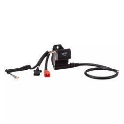 Uno Minda Ignitor - Black Case, 1 Wire, 2 Pin Red & 3 Pin Black Coupler, 1 Round Connector for TVS-Star City/DLX (CI-2004)-19