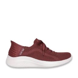 Skechers Women's ULTRA FLEX 3.0 - BRILLIANT Burgundy Sneakers-image-96
