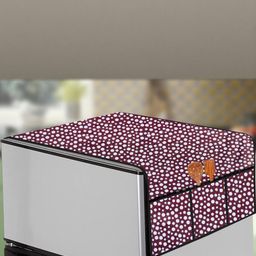 The Furnishing Tree Pink Plastic Refrigerator Cover-image-59