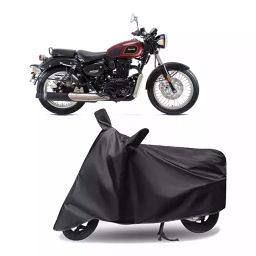 Auto Pearl Polyester Two Wheeler Cover for Benelli Imperiale 400 (Grey)-image-48