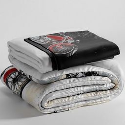 QuirkLoom White & Red Geometric Other 4 Piece King Regular Bedding Set" image 2