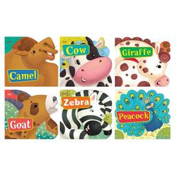 Animals Cutout Board Books Pack of 6 - English-22