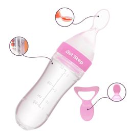 1st Step Non Spill BPA Free Slicone Squeezy Food Feeder - Pink-11