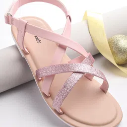 Pine Kids Sandals with Velcro Closure- Pink-picture-25