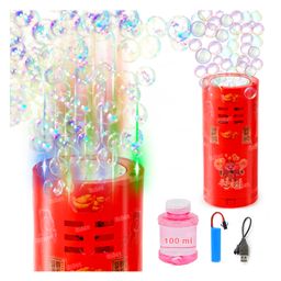 Fiddlerz Automatic Bubble Machine Rechargeable Fireworks Bubble Toys For Kids with Light & Music for Indoor Outdoor Birthday Party-28