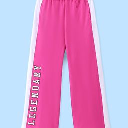Pine Kids Cotton Terry Full Length Track Pant Legendary Printed - Rose Violet-image-51