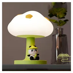 Elecart Soft Silicone Popo Panda Rechargeable Touch Control Night Table Lamp - Cute, Safe, and Rechargeable Night Lamp for Kids Baby Birthday Gifts-picture-2