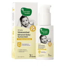 Mother Sparsh SPF 50 Simply Unscented Mineral Baby Sunscreen - 50g-48