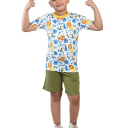 Clothe Funn Boys Printed T-shirt with Shorts-30