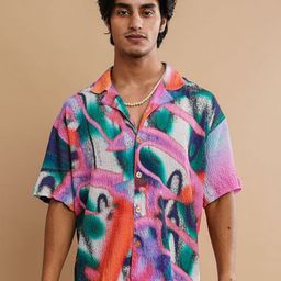 Big Bunny Men Custom Opaque Printed Casual Shirt-image-45