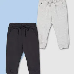 max Boys Pack Of 2 Pure Cotton Mid-Rise Joggers-82