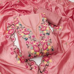 Maroosh Floral Embroidered Thread Work Unstitched Dress Material-image-68