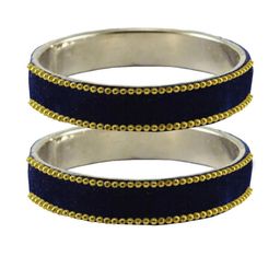 Vidhya Kangan Blue Brass Bangles-image-94