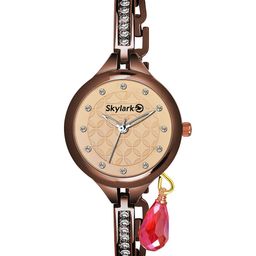 Skylark Girls Dial & Stainless Steel Bracelet Style Straps Analogue Watch SKY-174-image-77