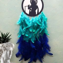 COLOR SPLASH Blue & Black Kanha Ji Hanging Dream Catcher Wall Decor-image-96