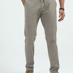 THE BEETEL HOUSE Men Relaxed Linen Traveller Trousers-image-49