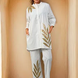 Dora Dori Embellished Pure Cotton Tunic With Trouser-picture-26