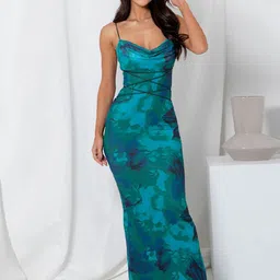 DressBerry Women Abstract Printed Maxi Dress-image-52